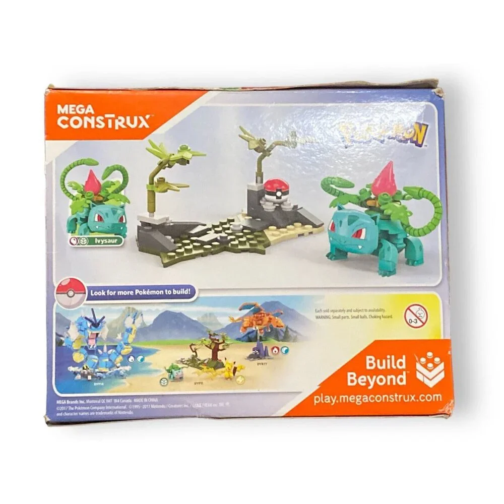 2017 Mega Construx Pokemon Ivysaur Building Set DYF13 New Sealed - Picture 3 of 4